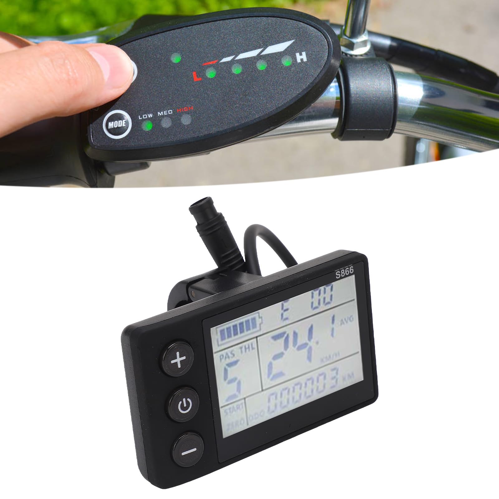 Medidor de Display Lcd Elétrico S866, Painel de Controle do