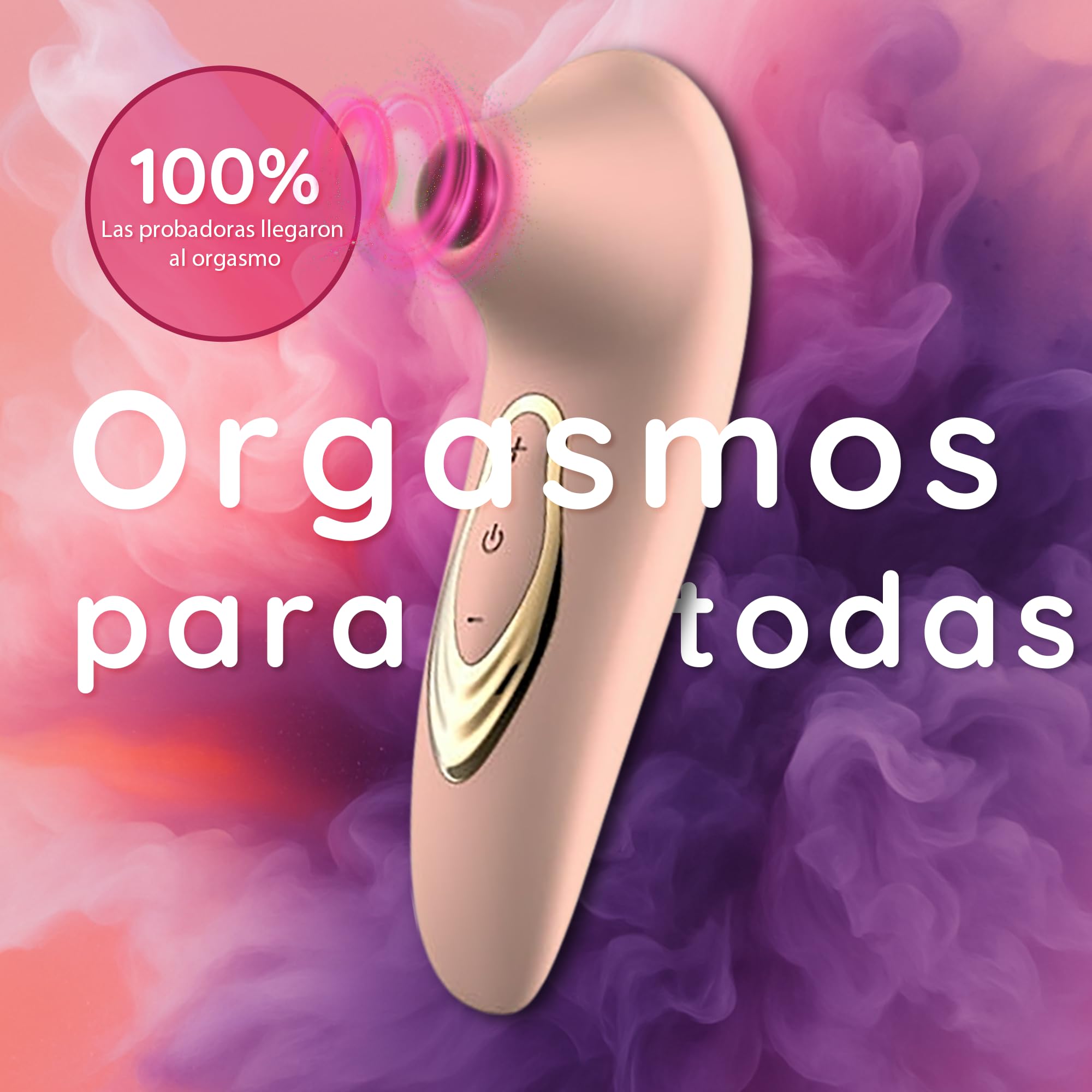 Succionador de Clítoris y Vibrador Mujer – 10 Modos de Succión, Juguetes Eróticos Femeninos Impermeables de Silicona Premium, Recargable USB – Estimulador Íntimo para Placer Absoluto (Rosa Empolvado)