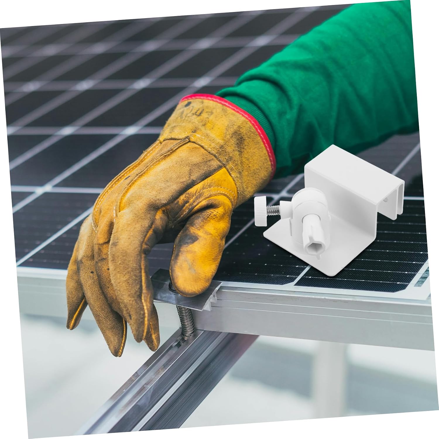 PRETYZOOM Solar Panel Mount Brackets for Gutter and Boat Roof, Adjustable image 5