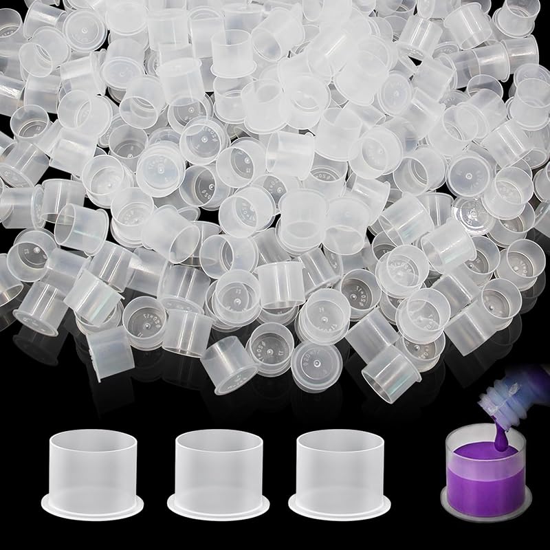 Narkysus Copos para Tinta de Tatuagem 14 mm Descartáveis, Pacote com 1000