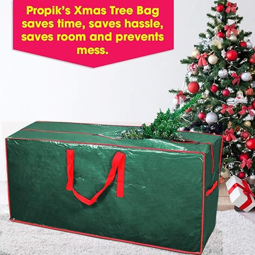 Miniatura 25 de ProPik Bolsa de almacenamiento para árbol de Navidad Se adapta a árboles desmontados de hasta 7 pies de alto Estuche de almacenamiento de árbol