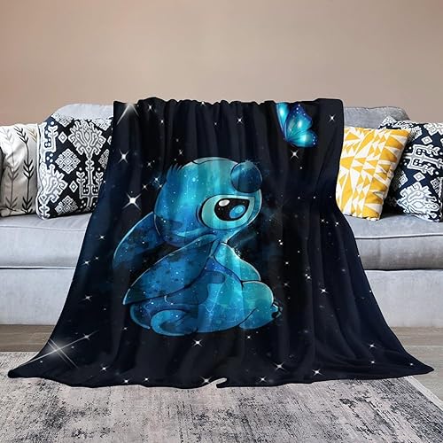 Miniatura 2 de Manta de franela de dibujos animados, manta linda, ligera, súper suave y acogedora para cama y sofá