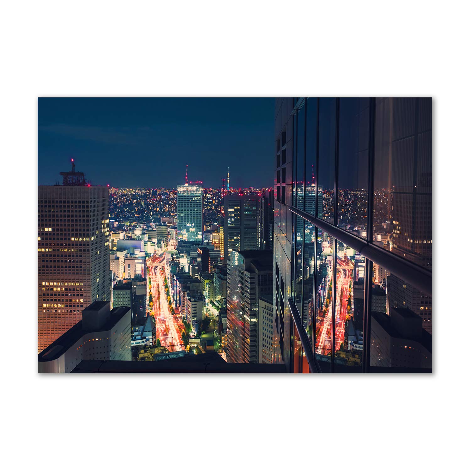 Image verre plastique Tokyo Japon avec finition premium en acrylique brillant
