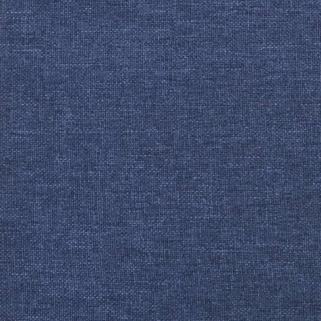 Poltrona relax in tessuto blu con braccioli | Struttura in metallo robusta, rivestimento morbido, imbottitura ottimale, sedia da salotto stabile