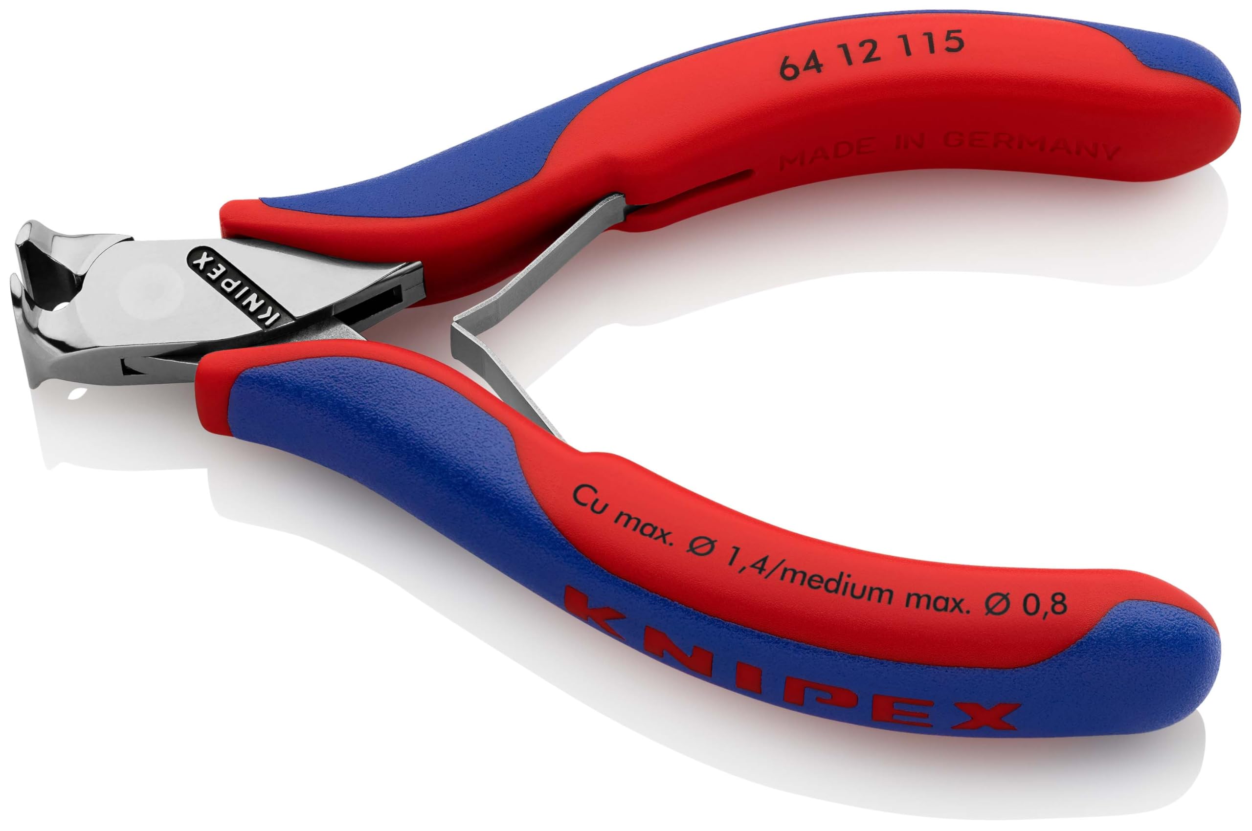 KNIPEX Szczypce tnące czołowe dla elektroników z osłonkami wielokomponentowymi 115 mm, 64 12 115