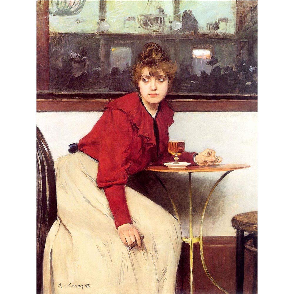 Wee Blue Coo Ramon Casas Au Moulin De La Galette Art Print Poster Wall Decor 12X16 Inch