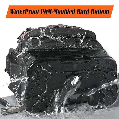 Miniatura 4 de WELKINLAND Mochila de herramientas de 76 bolsillos, mochila para electricista de fondo duro, mochilas grandes de alta resistencia para HVACmecánico,