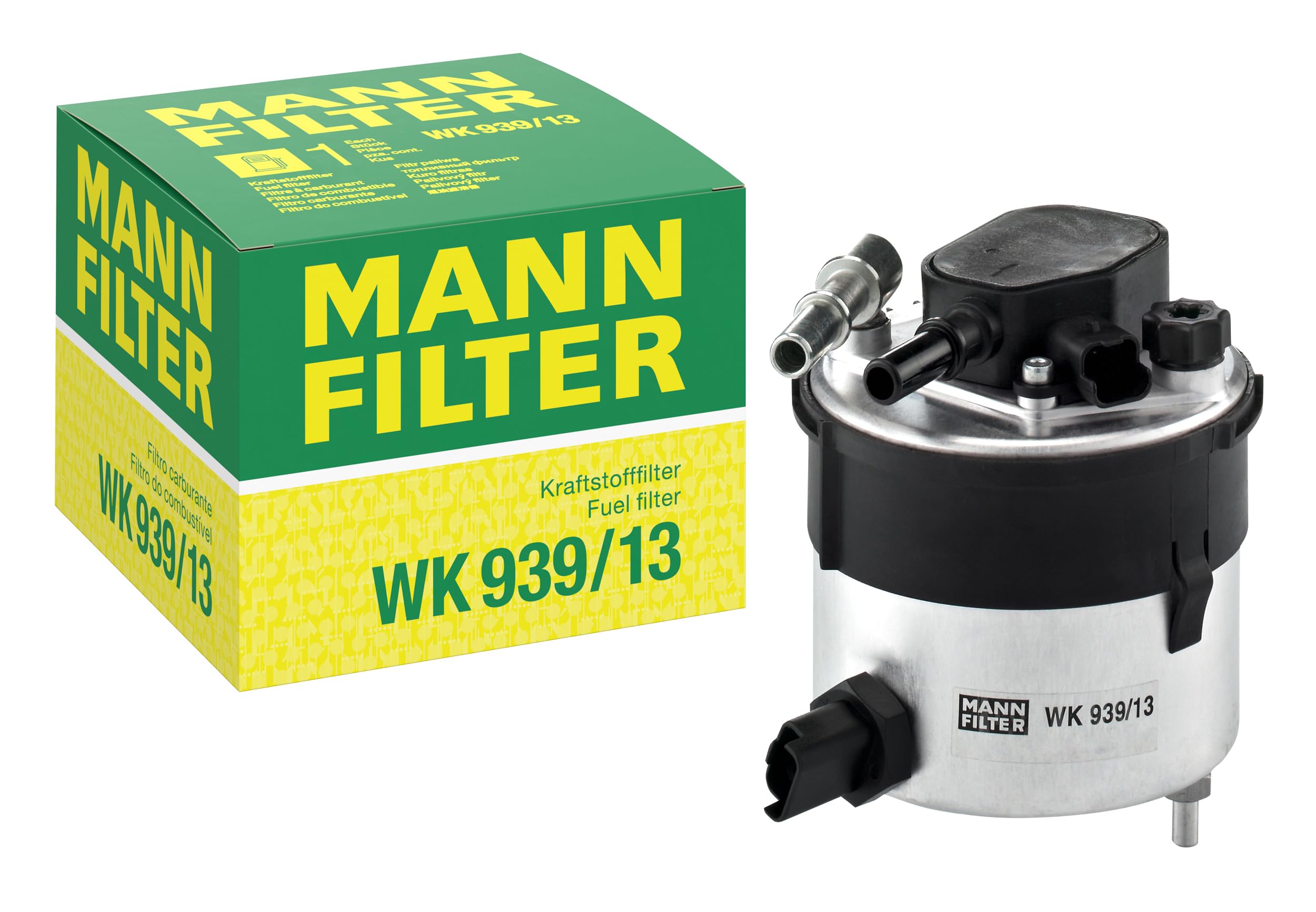 MANN-FILTER WK 939/13 Filtr paliwa - do Samochody osobowe + dostawcze | Dla Samochody osobowe, Ochrona układu paliwowego, Ochrona wtryskiwaczy, Czyste paliwo, Oryginalna jakość OE