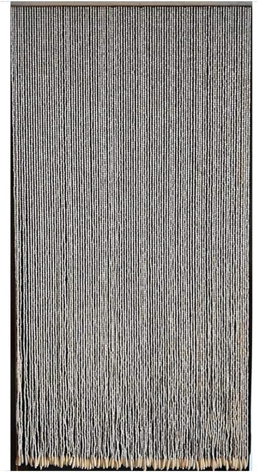 Wooden Beads Door String Curtains -60 Shares Home Décor Porch Hanging Porch Partition Party Events 4 Colors (Color : C Size : 90X200cm) (A 90x180cm)