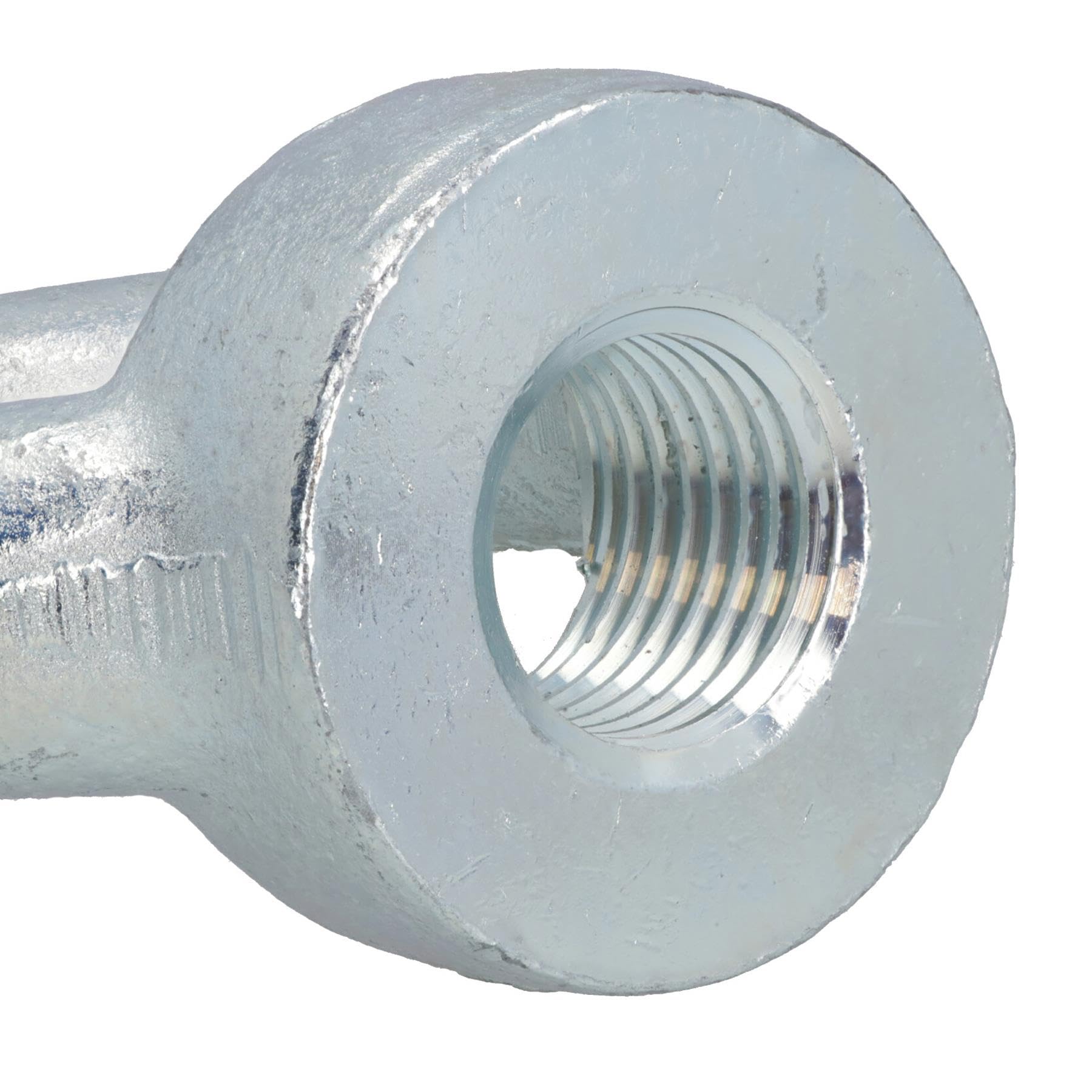 Cierre de tuerca de ojo de elevación de 24 mm, rosca hembra interna, chapado en zinc, 50 mm de diámetro, 4 piezas