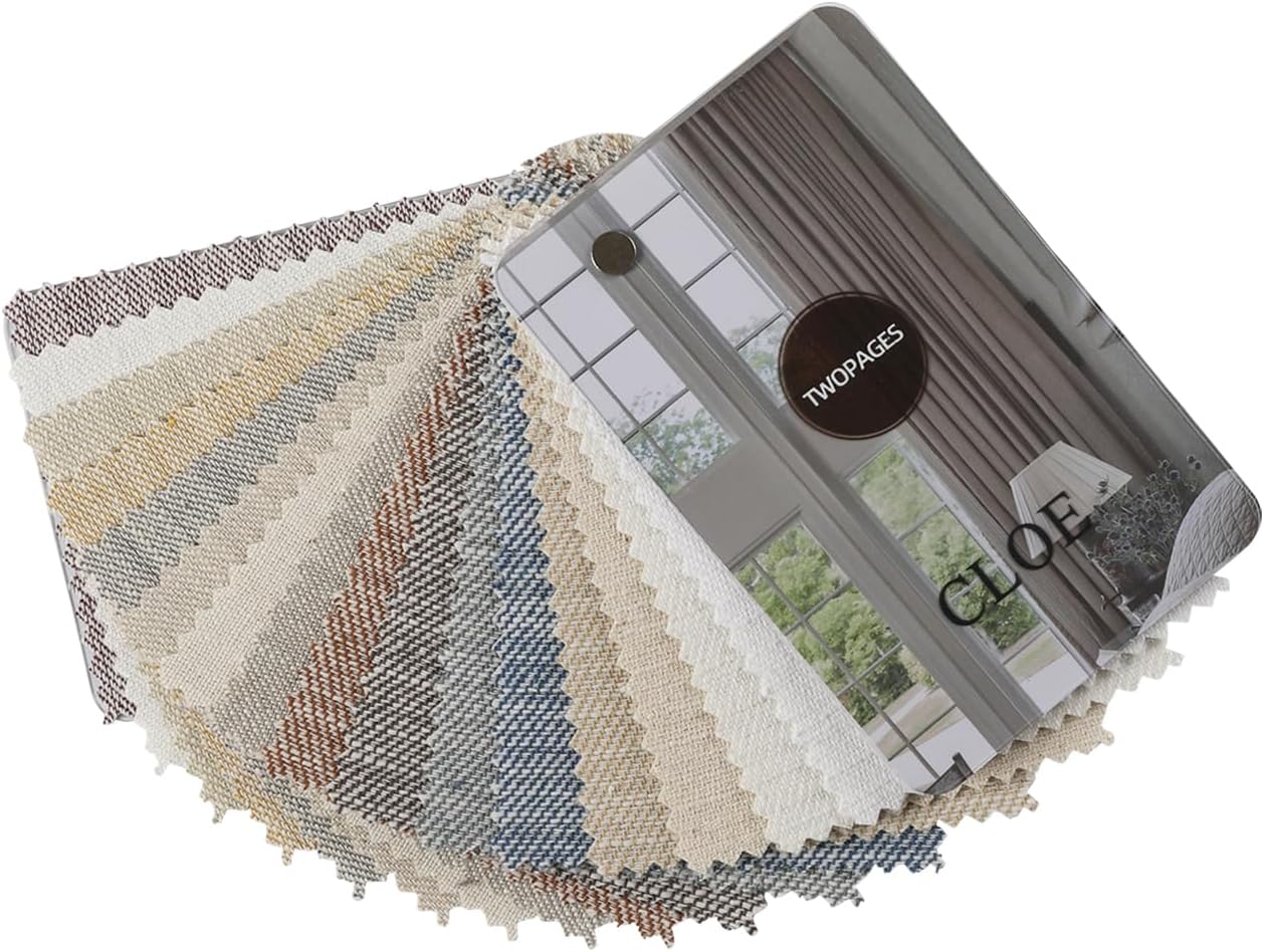 TWOPAGES Cloe Organic Cotton Curtain Fabric Sample Book