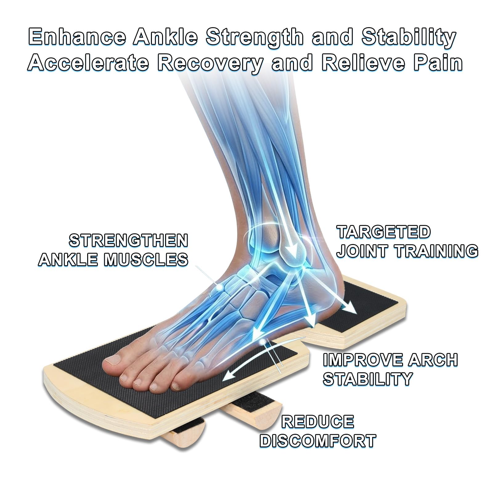 Adjustable Ankle Balance Board for Ankle strengthener & Stability Training — Amazon image 2