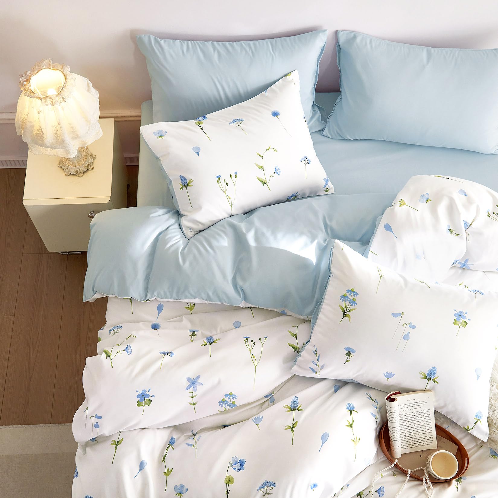 Wake In Cloud Floral Comforter Set - Cottagecore Bedding -9 Wake In Cloud Floral Comforter Set - Cottagecore Bedding -9