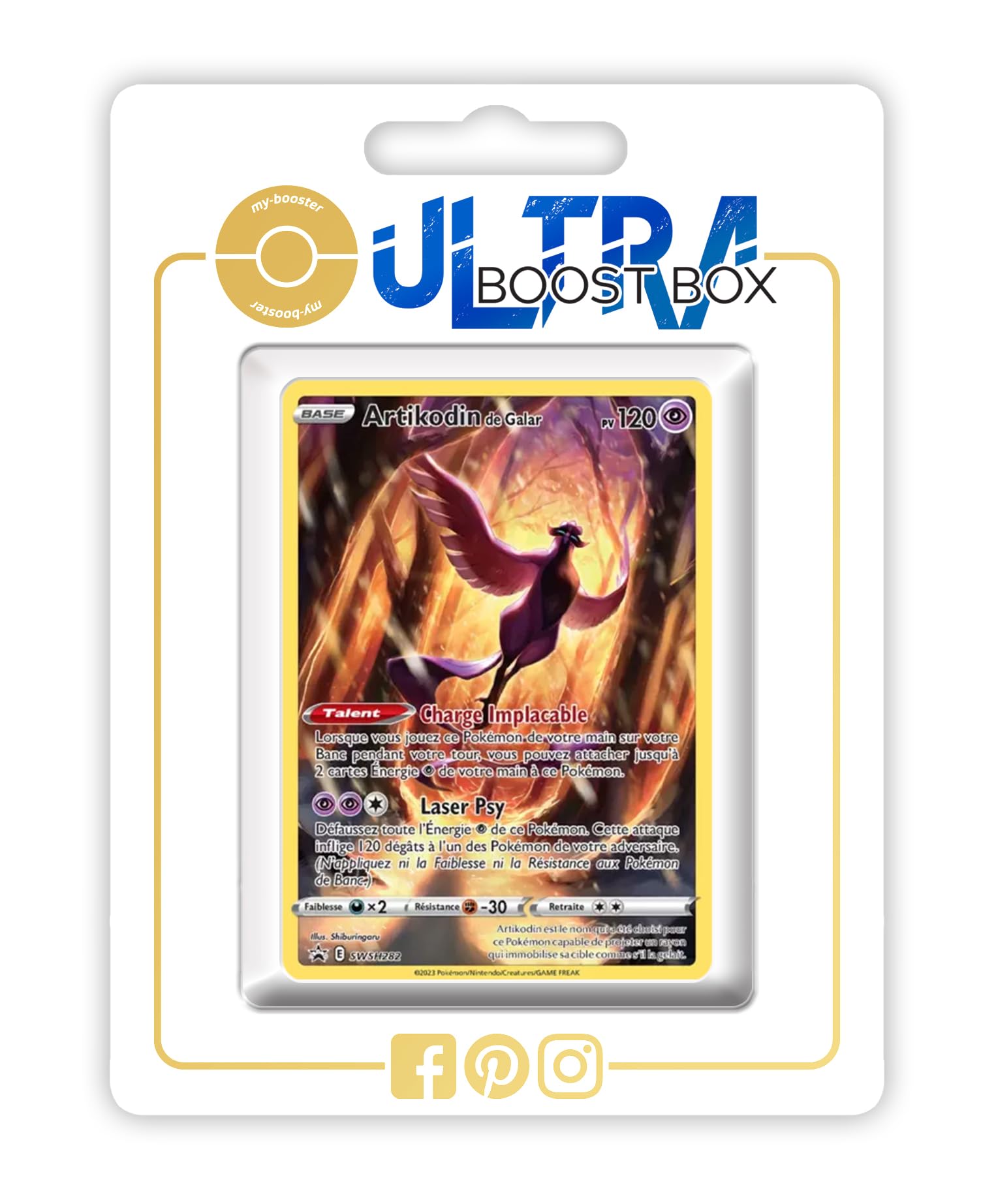 Articodin de Galar SWSH282 Alternative Pokémon Gallery - Ultraboost X Epée et Bouclier 12.5 Zénith Suprême - Coffret de 10 Cartes Pokémon Françaises