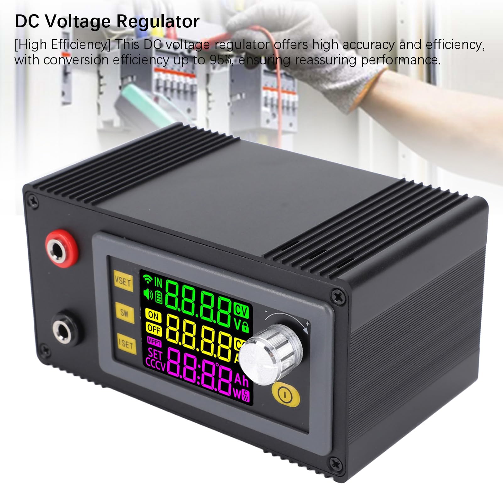 Keenso Regulador de Voltaje DC Entrada 12-72V 65V 9A