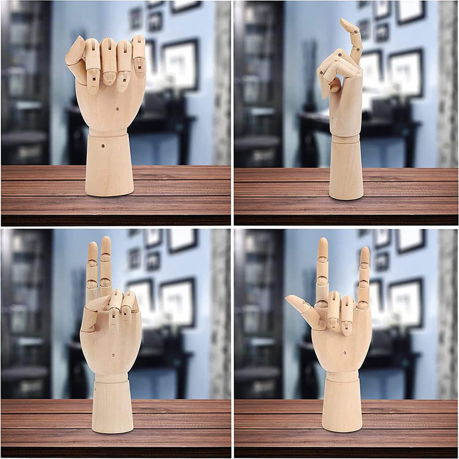 Manichino in legno con supporto 3 pezzi design figure giunture per dipingere