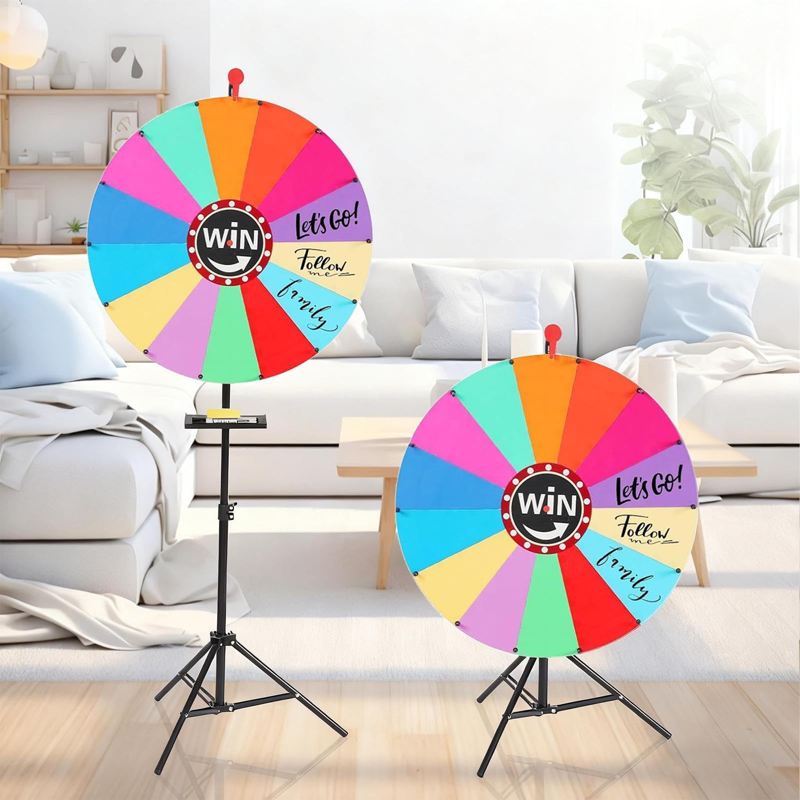 Ruota Girevole Strumento a Rotazione Portatile e Divertente | Di Girare La Ruota per Feste di Compleanno, Giochi in Classe, Eventi di Shopping, Uso Interno ed Esterno e per la Casa