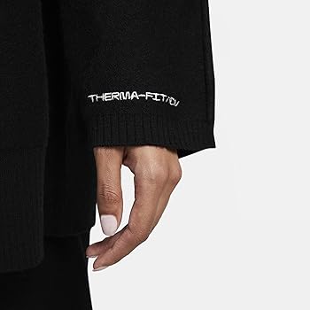 Nike Yoga Therma-FIT ADV Women's Top Wool Sweater, Black, Medium