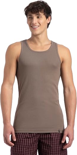 Jockey 9922 Men's Super Combed Cotton Rib Racer Back Styling Round Neck Gym Vest