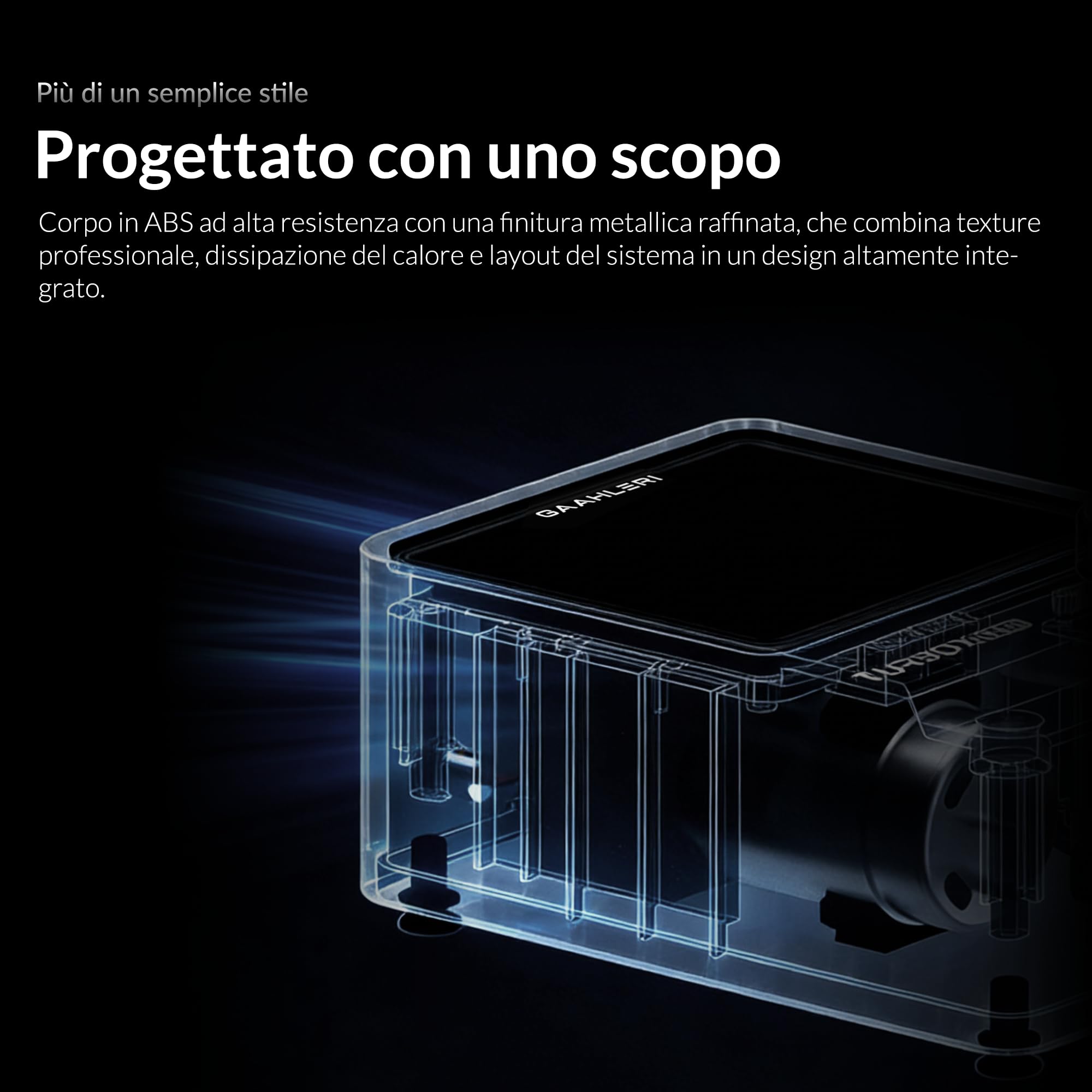 Gaahleri Aerografo, Turbox mini con GHAD-39, aerografo a doppia azione e compressore d'aria con controllo dell'aria a 18 livelli, ultra silenzioso e commutazione a doppia modalità, multiscenario