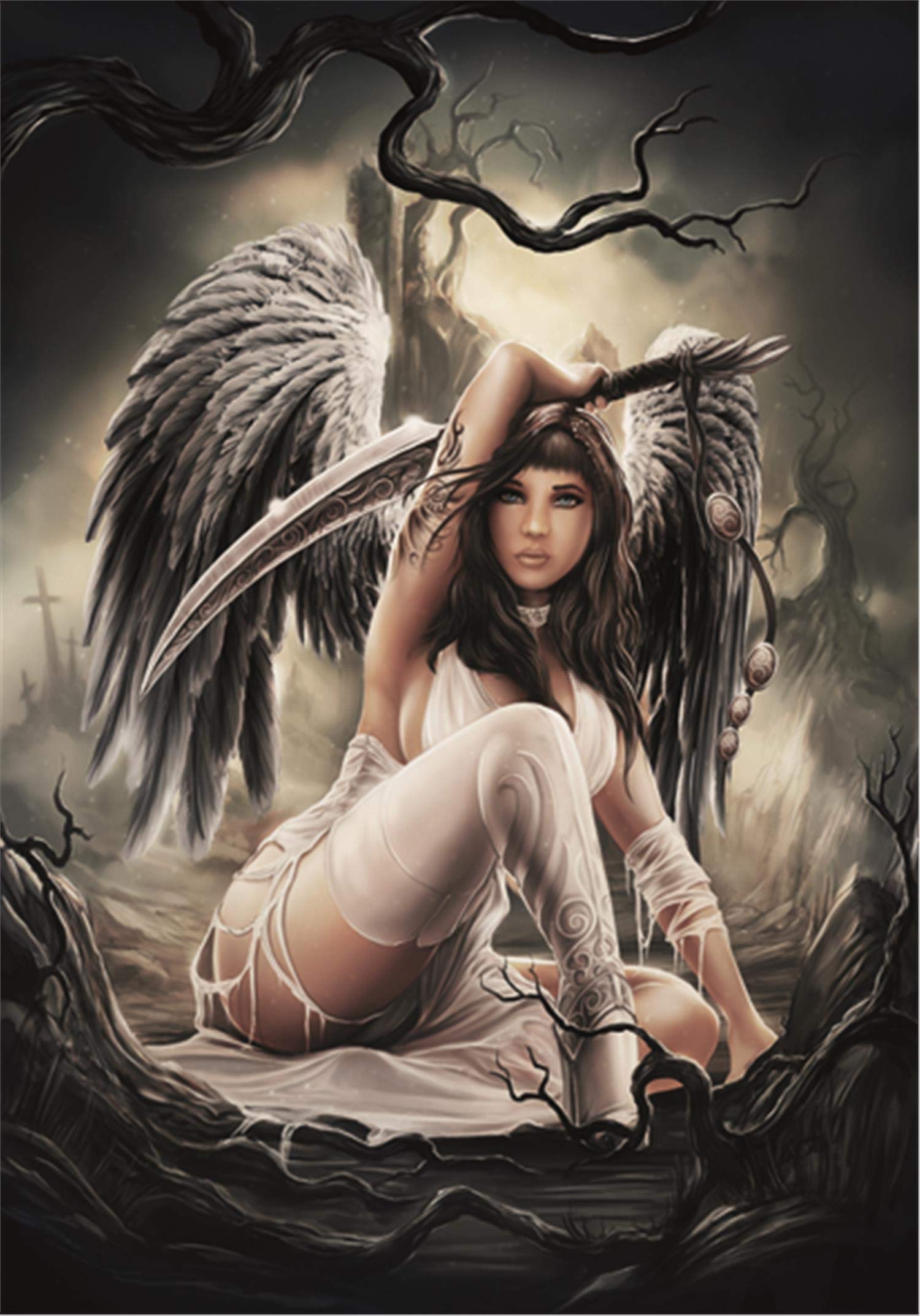 Heart Rock Original Flag Angel Defender, Fabric, Multicoloured, 110 x 75 x 0.1 cm