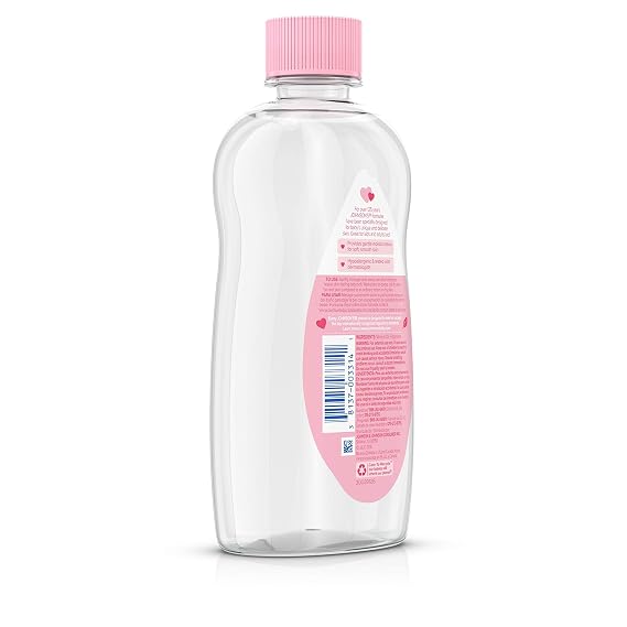 Johnson & Johnson Baby Oil Pure Mineral Oil to Prevent Moisture Loss Original fl, 14 Fl Oz, (Single Pack)