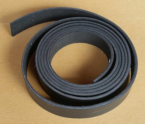 Miniatura 4 de Tira de piel negra de 58 pulgadas de 8 a 9 onzas. (0.126-0.142in)  Tiras de cuero Latigo de hasta 96 pulgadas de largo, fabricado en Estados Unidos