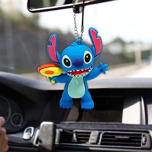 Toyexi Accesorios de anime para colgar en el automóvil, adorno colgante para espejo de automóvil, lindo adorno para el interior del automóvil,