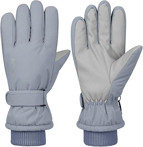 Guantes de esquí de invierno para mujer, impermeables, guantes de invierno para pantalla táctil, guantes de nieve