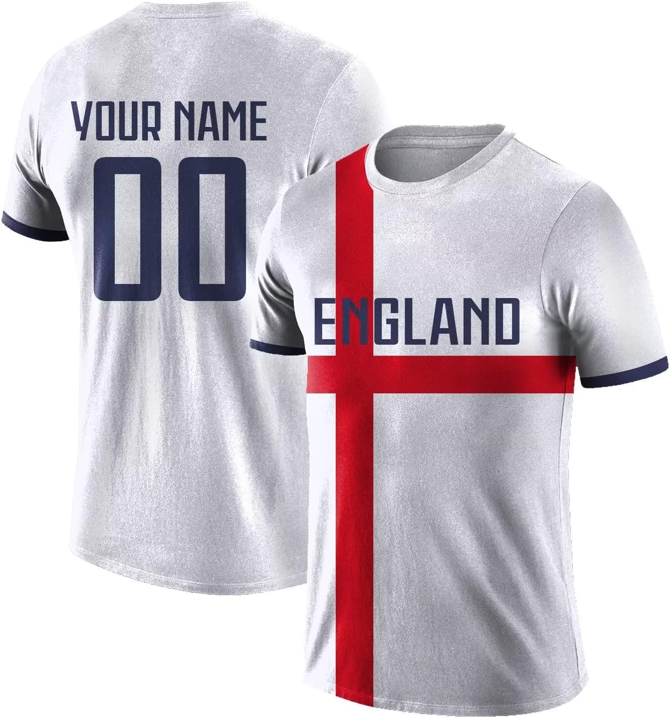 Custom England 22/23 Soccer T Shirt Uniforms For Men Women Youth Personalize Your Name Number Fans Gifts S-5XL