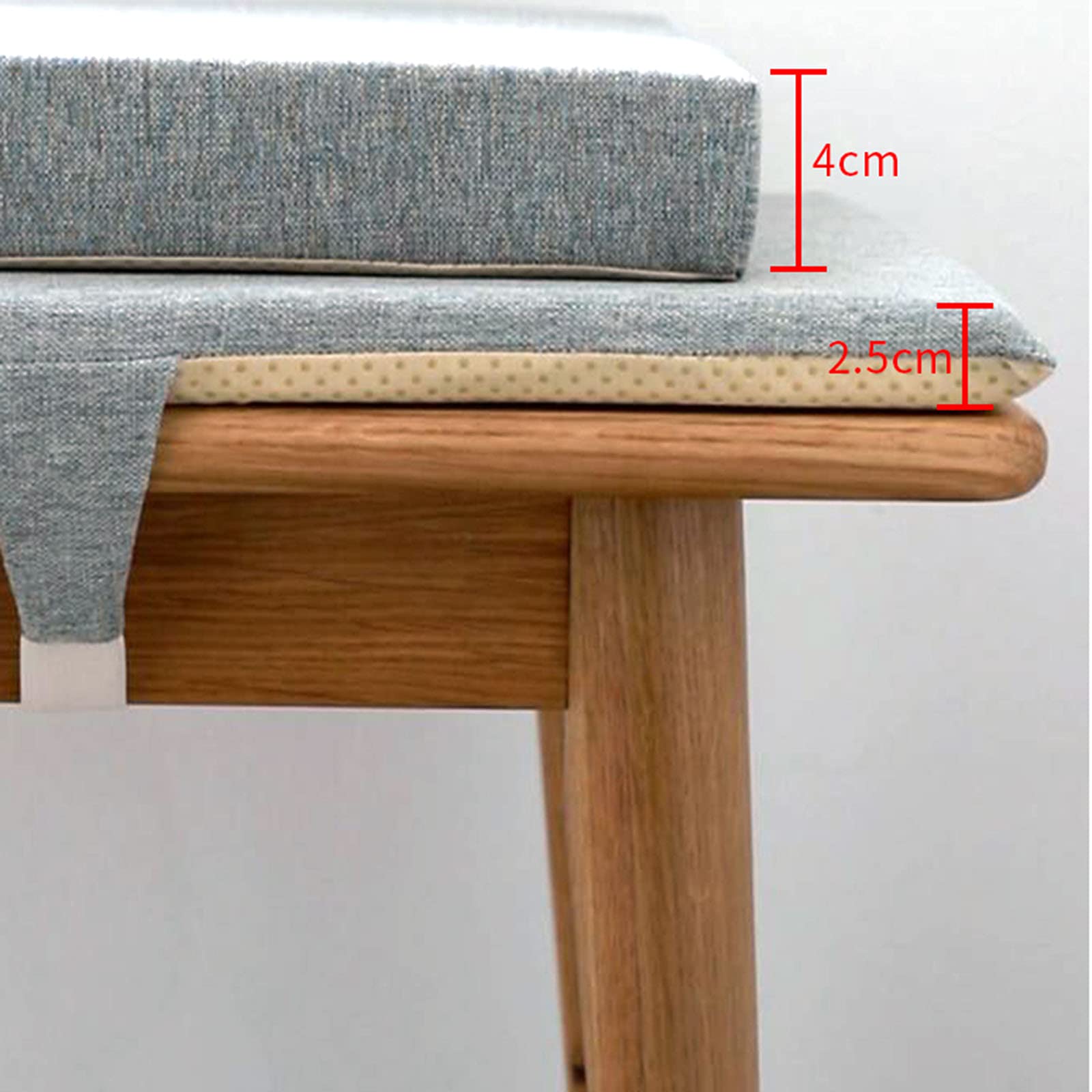 100/120 cm prostokątna gąbka poduszka na ławkę miękka antypoślizgowa podkładka do siedzenia do ogrodu meble patio ciemny kasztanowy 30 x 90 x 5 cm