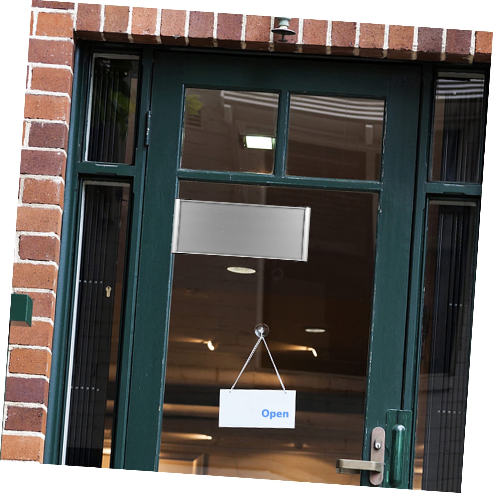 12piezas Placa De Puerta De Oficina De Aluminio Señal Personalizable Para Identificación De Espacios De Trabajo Diseño Para Dibujo y Escritura