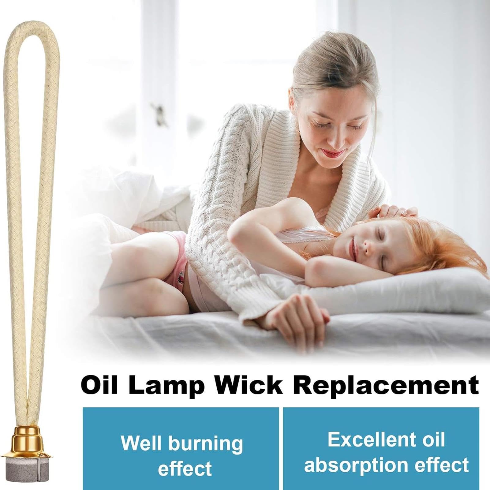 Lot De 2/4/8 Mèches De Rechange Pour Lampes À Huile Catalytiques À Parfum, Mèche De 18,5 Cm (7,28 Pouces) Pour La Purification De L'air Et La Diffusion De Parfum D'intérieur.(8PCS)