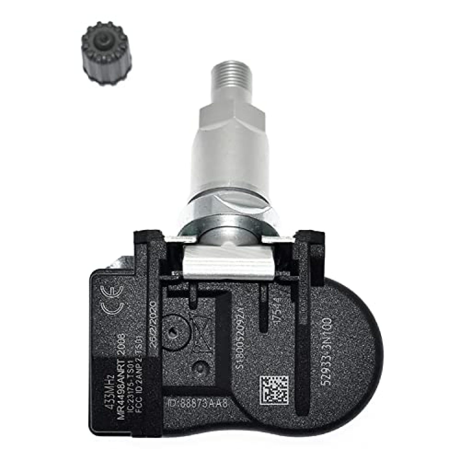 Capteur TPMS 52933-3N100 - Pour Système Surveillance Pression Pneus - Compatible Origine - En Aluminium Et ABS - 1 Pièce