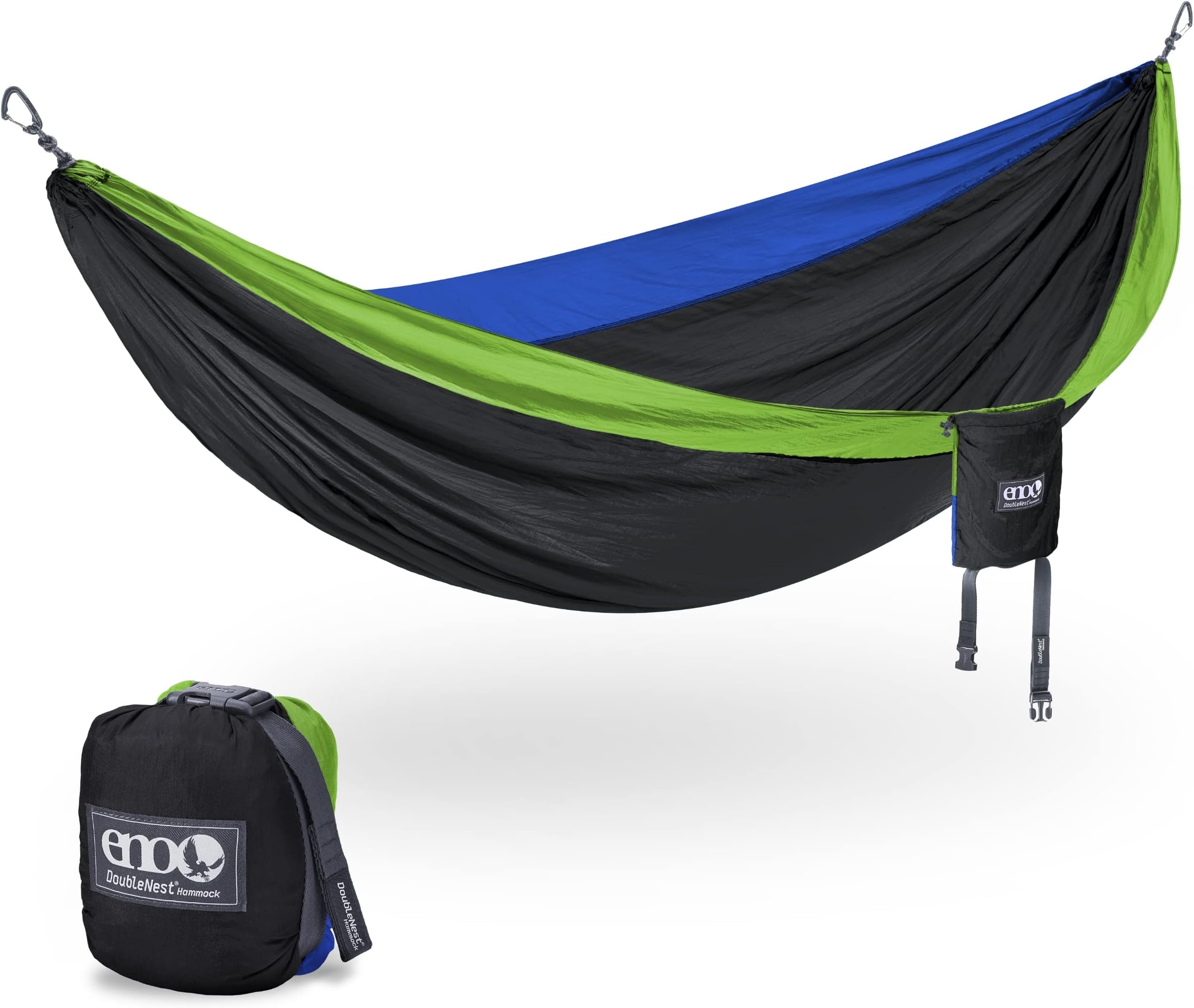 ENO, Eagles Nest Outfitters DoubleNest Lightweight Camping Hammock, 1 to 2 Person, Special Edition Colors, ATC