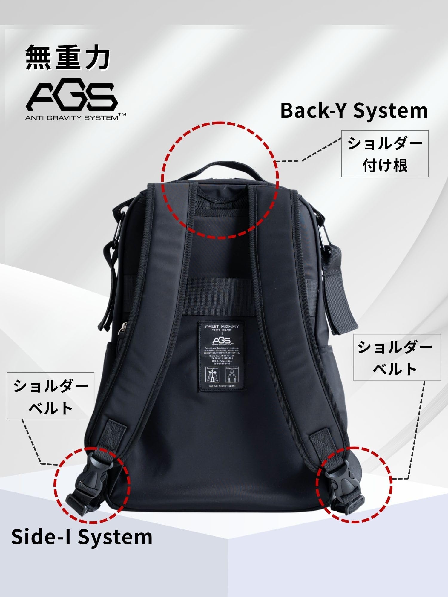 Amazon.co.jp: [スウィートマミー] マザーズリュック 28L 2層式 無重力