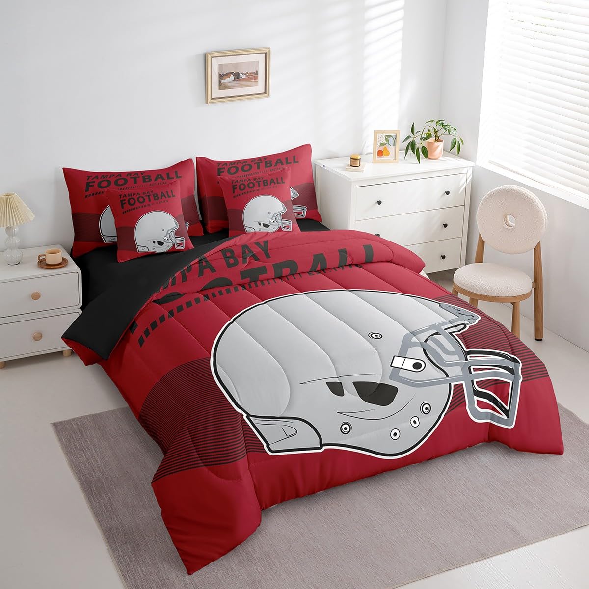 Kids Football Bedroom Detroit Lions Football Bedding Set Twin Size