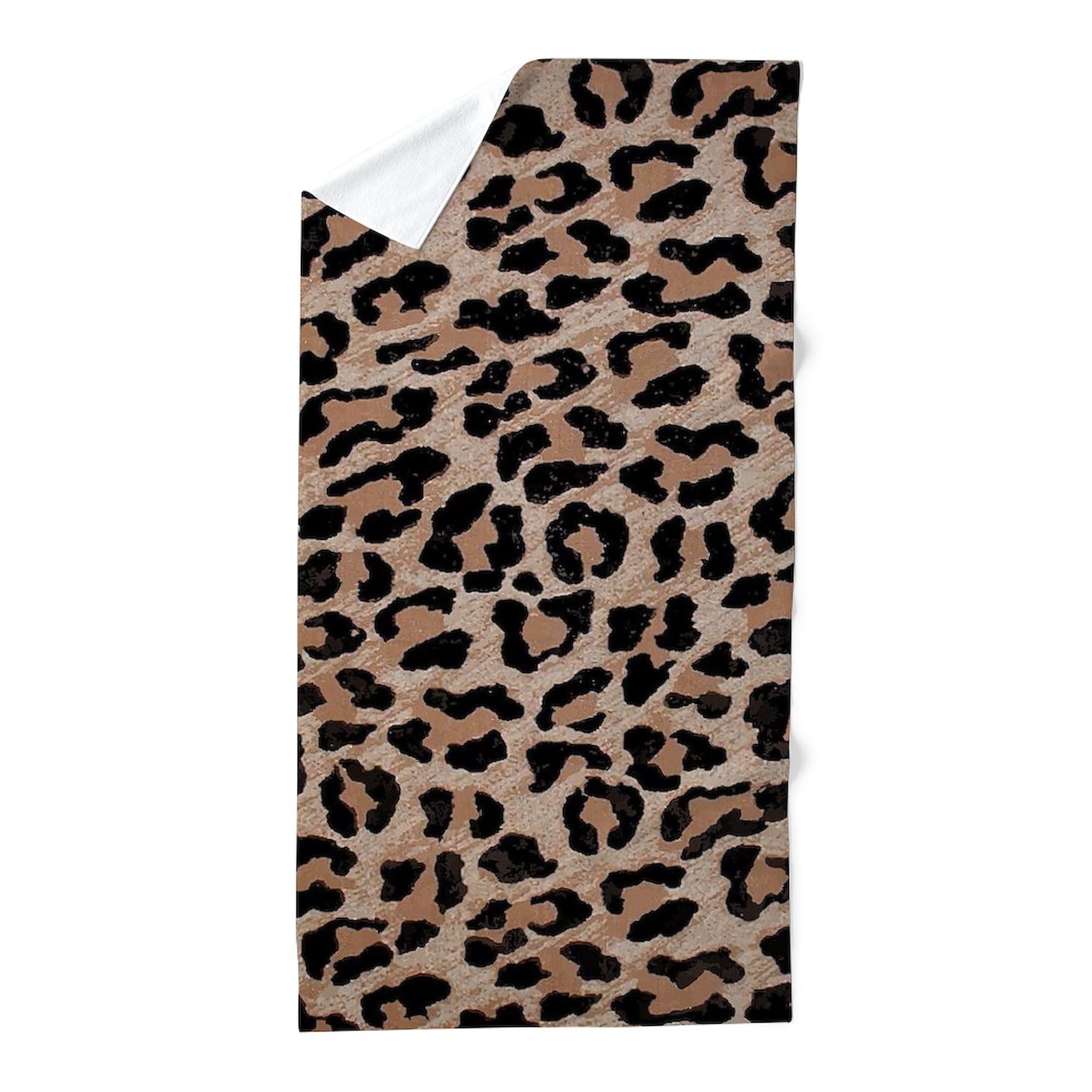 CafePress Cheetah Leopard Print Large Novelty Printed Beach Towel 30"x60"