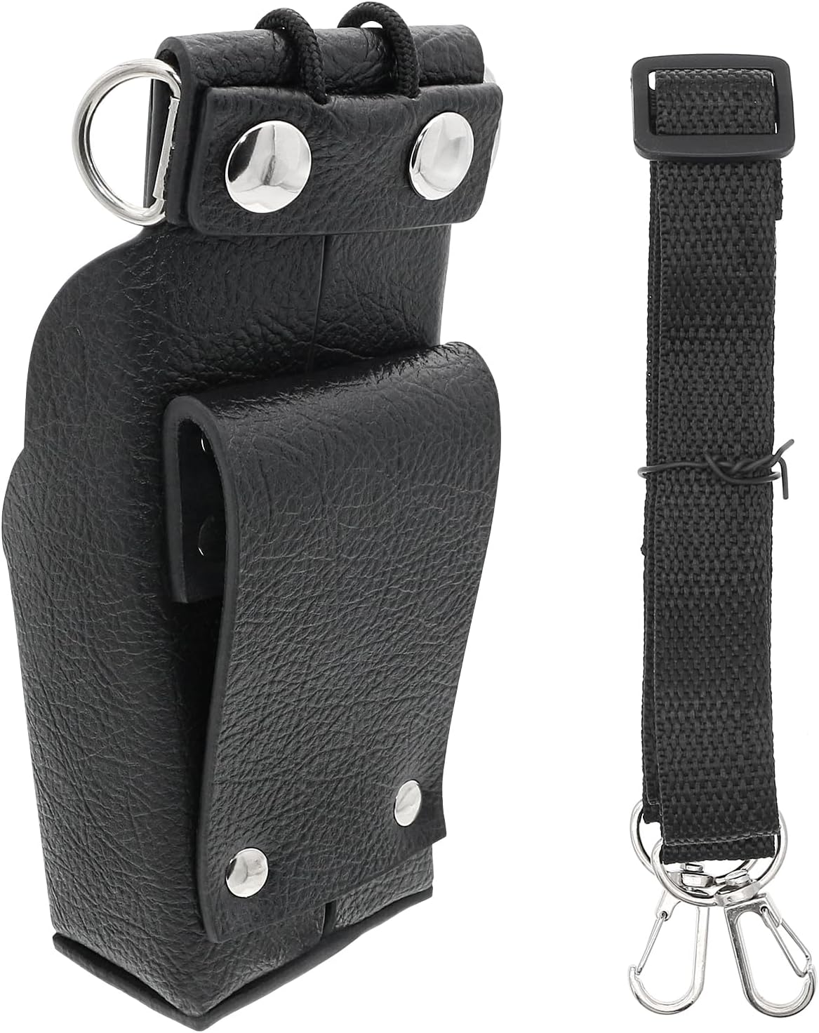 Two-Way Radio Case Leather Case with 3" Fixed Loop D-Ring for Motorola BP8299MHUC, NNTN4435B, NNTN7453A, NTN8293AR, NTN8294, NTN8294A, NTN8294AR, NTN8294B, NTN8294BR, NTN8297, NTN8297A