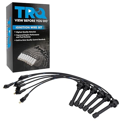 Miniatura 805 de TRQ Juego de cables de bujía de encendido del motor para Ford F250 F350 Super Duty V8 6.2L nuevo
