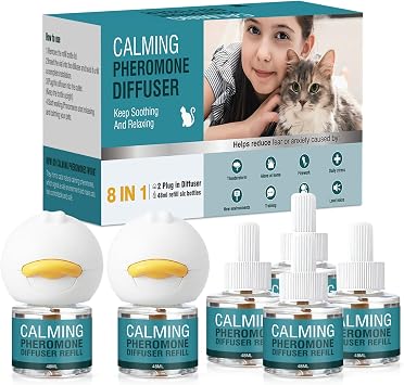 Cat Calming Diffuser 8 in 1 Multicat Pheromone Diffuser Pheromones to Calm