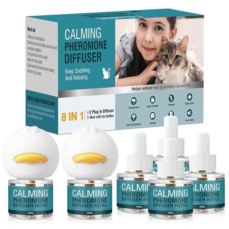 Difusor de Feromônios para Gatos Taraxa com 2 Difusores e 6 Refis, Azul