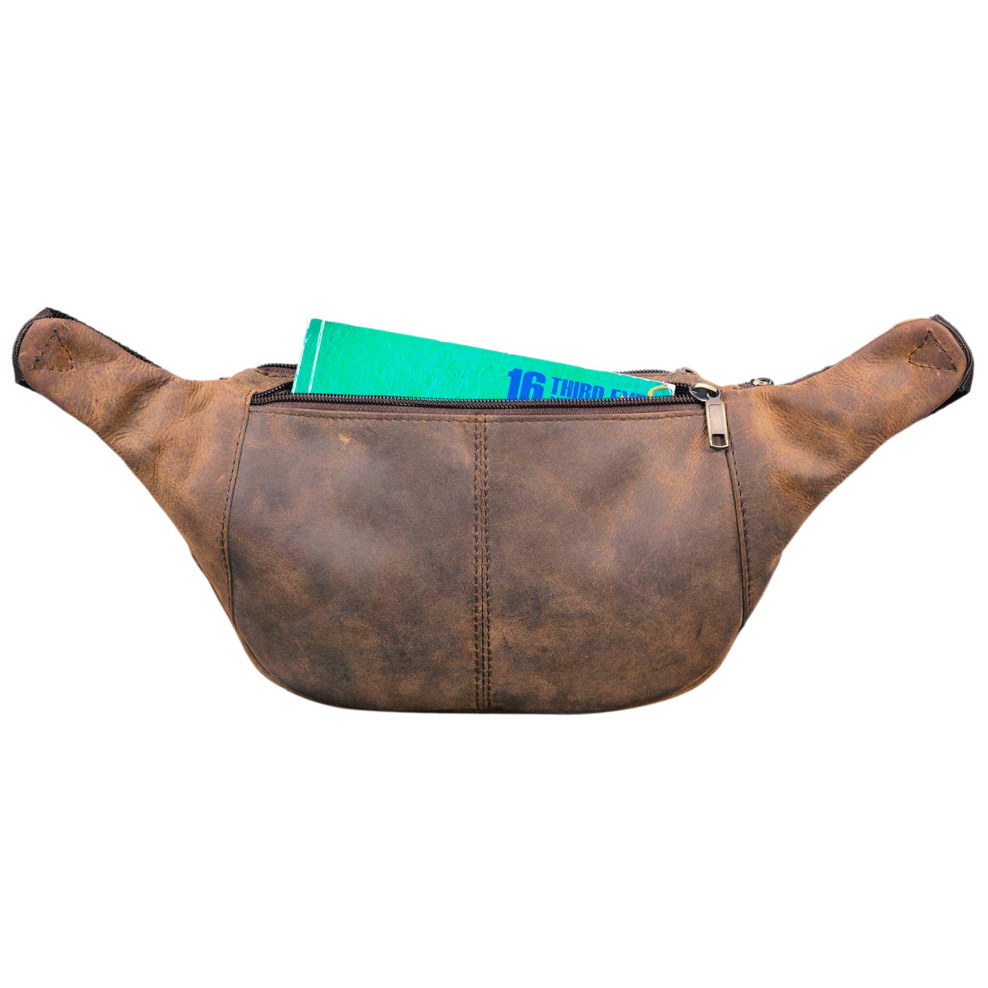 STILORD Maverick Leder Bauchtasche Gürteltasche Umhängetasche Hüfttasche Kameratasche Handy Reise Festival Trekking Damen Herren weiches Leder Farbe:schwarz