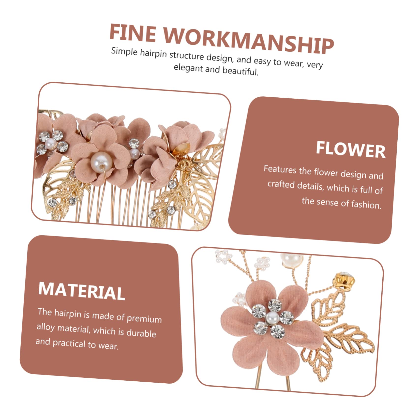 minkissy 15stücke Hochzeit Haarschmuck Teiliges Vintage Haarspangen Für Bräute Und Brautjungfern Eleganter Haarschmuck Mit Blumenmotiv Für Hochzeiten Und Besondere Anlässe