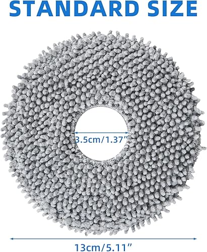 Miniatura 3 de Paquete de 8 almohadillas de fregona compatibles con Roborock Q Revo Robot Aspirador, Juego de accesorios de repuesto de almohadillas de limpieza