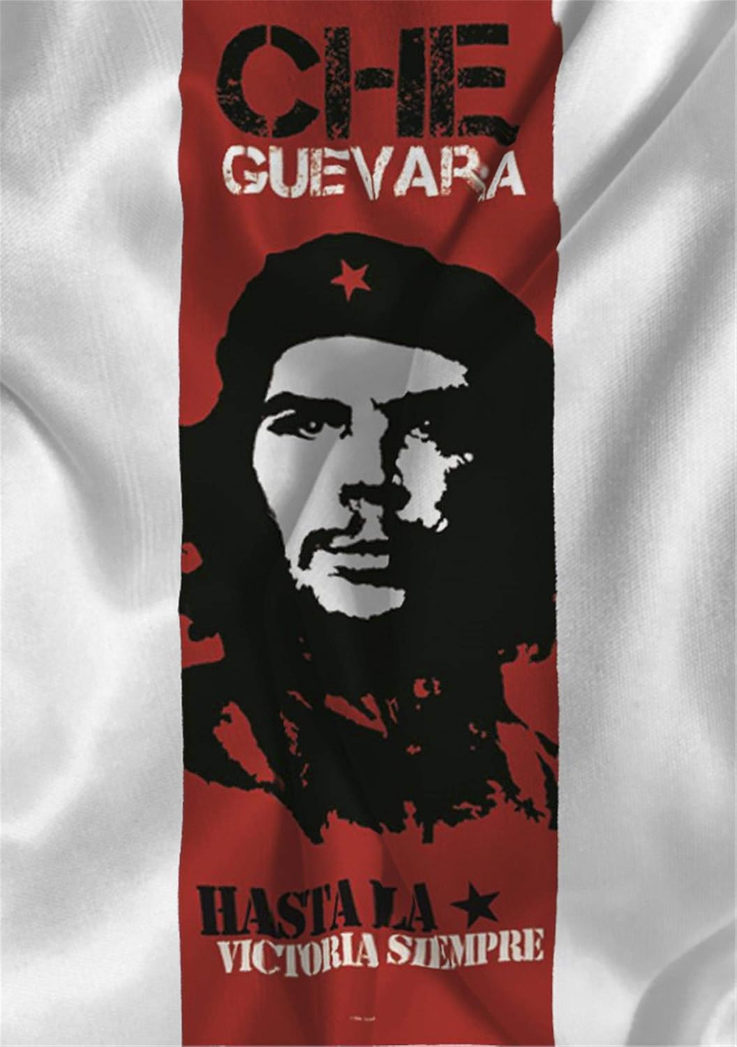 Heart Rock Che Guevara Hasta La Victoria Flag 53x150cm