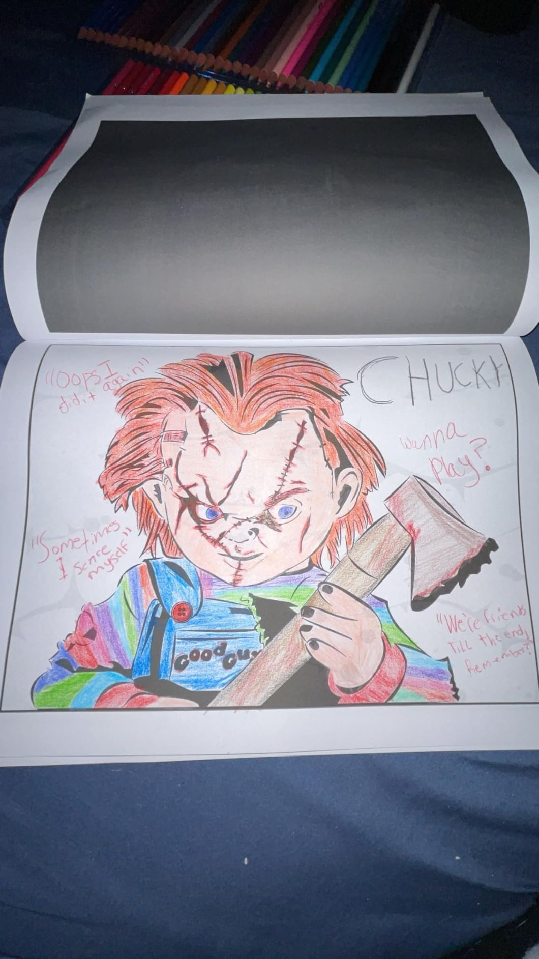 Amazon.com: Horror Coloring Book: Halloween Coloring Book For Adults ...