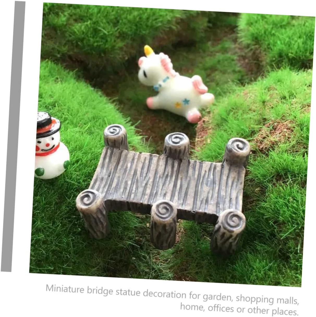 Toyvian 10Pcs Resin Miniature Bridge Decoration for Garden Landscape