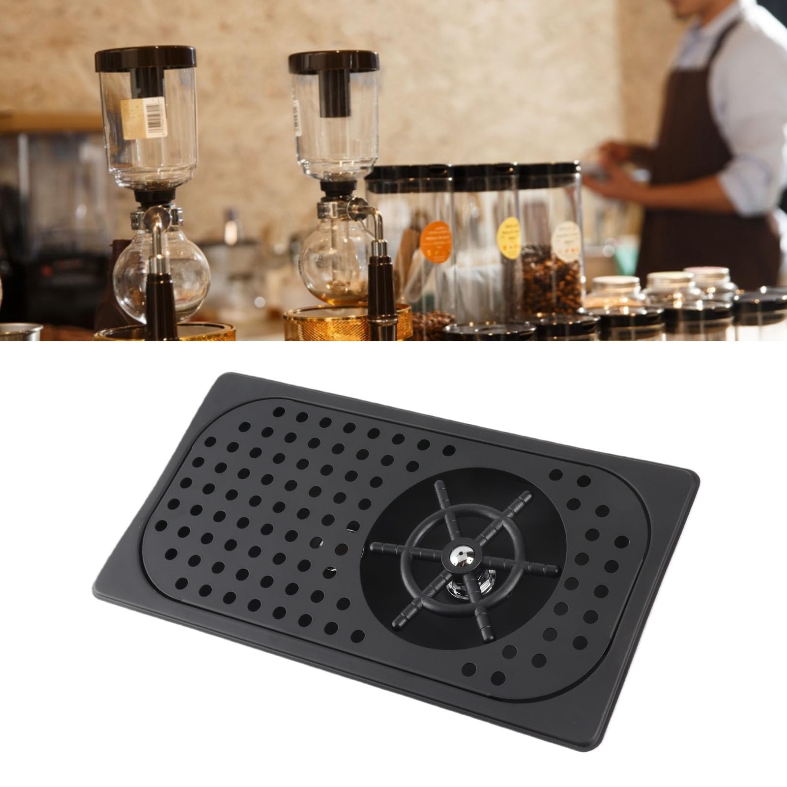 Enjuagador de Jarras Acero Inoxidable Alta Presión Limpiador para Vasos Botellas, Resistente a la Corrosión Hogar y Comercio