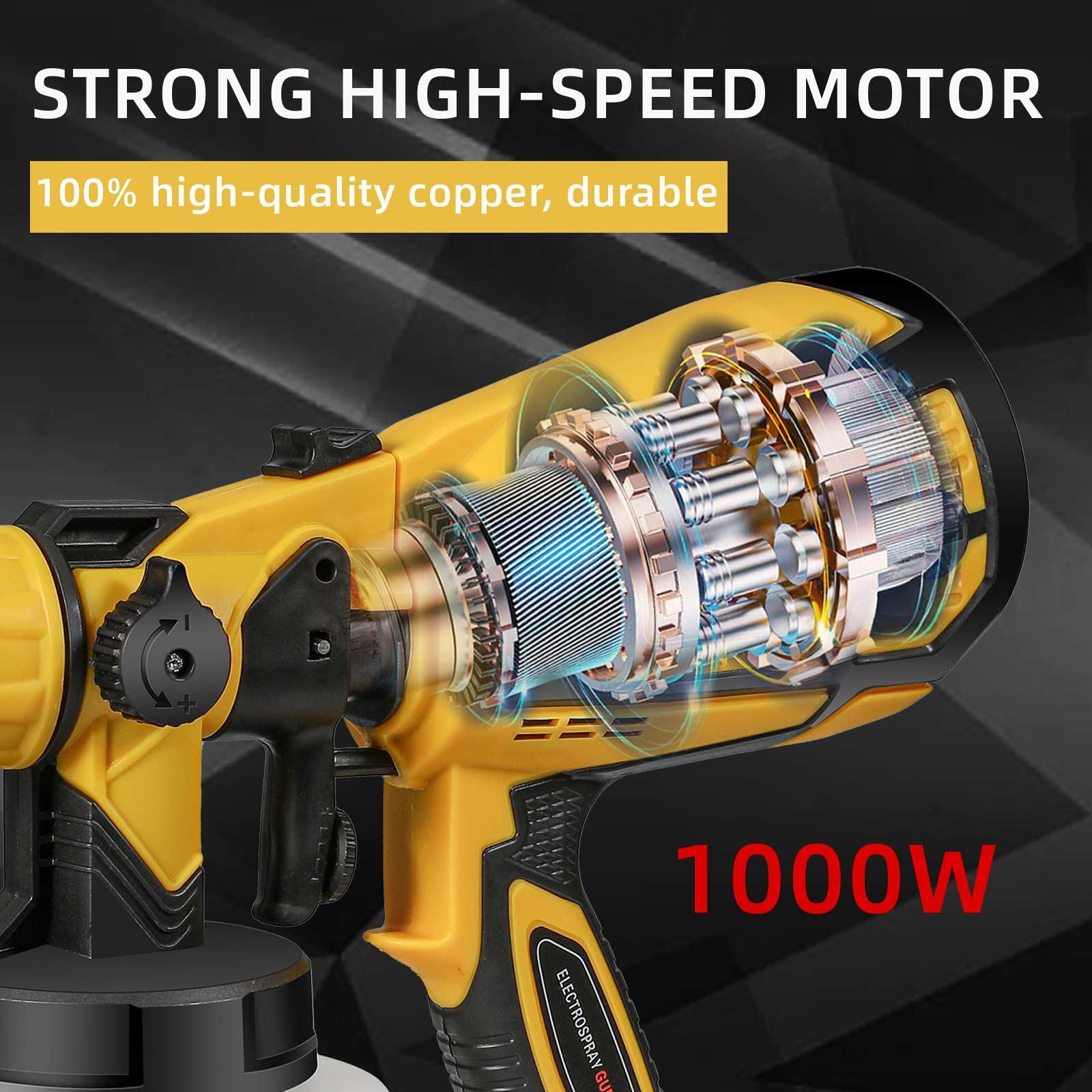 800ml Portable Maison Auto Électrique Pistolet Peinture Compresseur Machine Sans